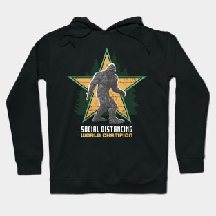 Bigfoot Social Distancing World Champion Hoodie